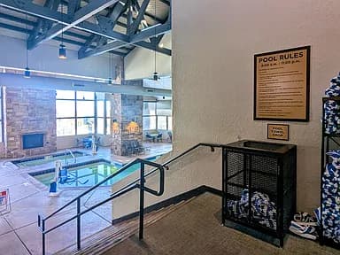 Pool deck and lounge seating