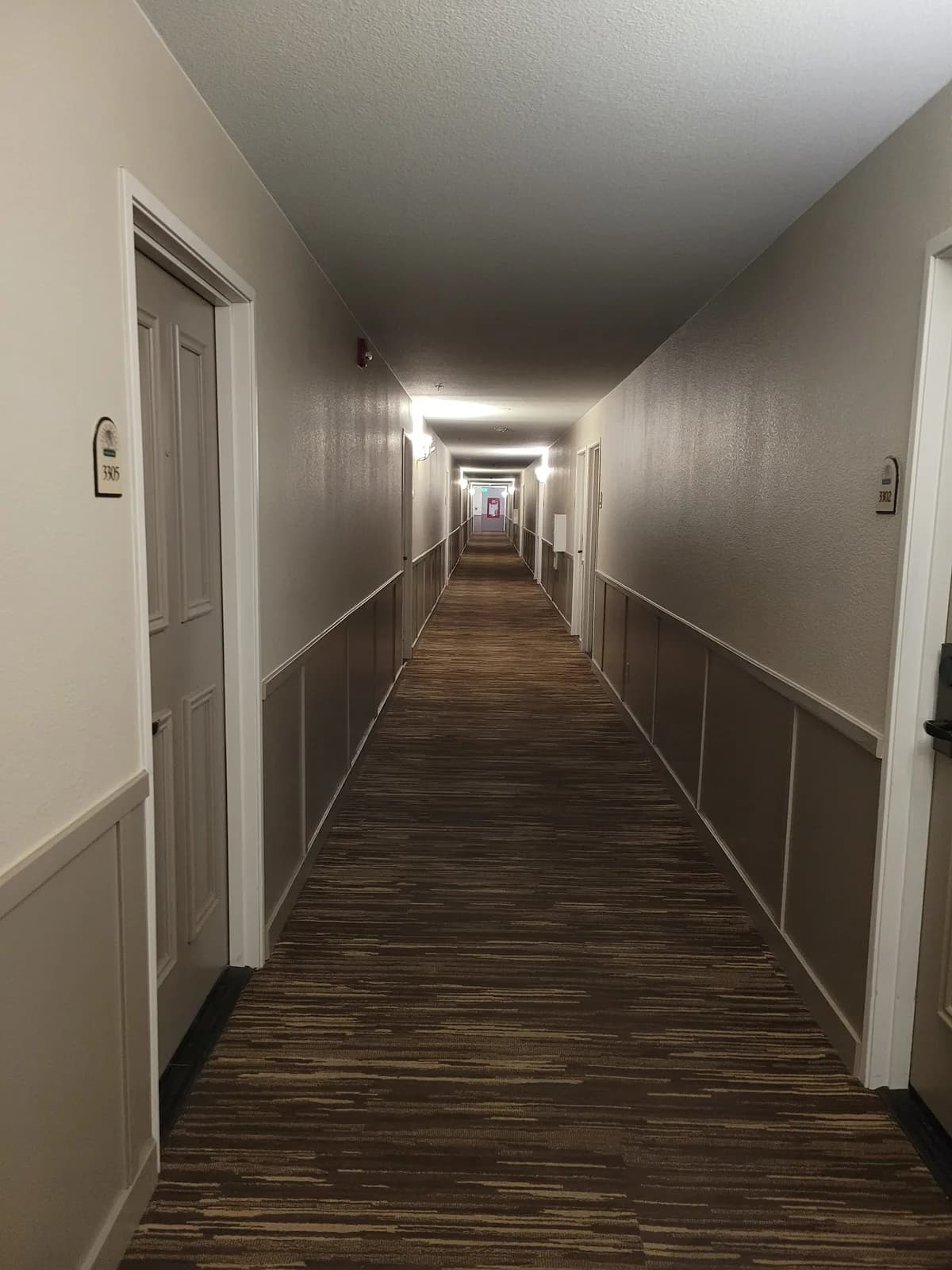 Interior hallway in the building